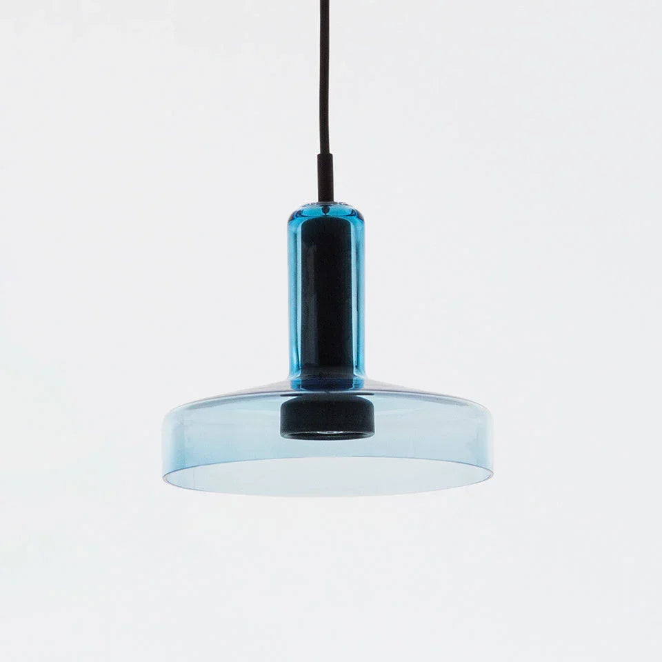 Starlight Pendant, Blue Glass, Round, GU10, IP20