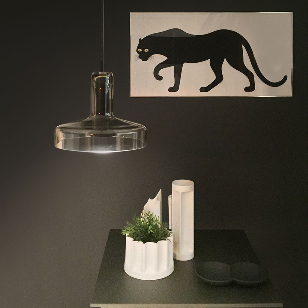 Starlight Pendant, Brown Glass, Cylinder, GU10, IP20