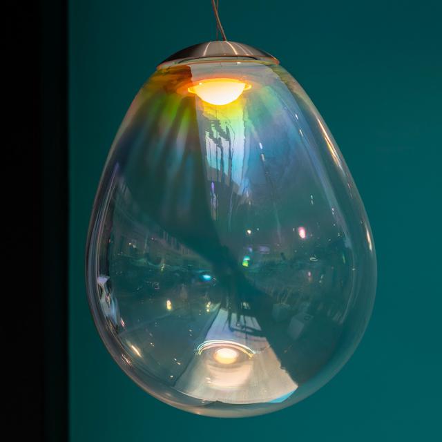 Stellar Nebula Ceiling, Iridescent Clear Glass, LED, Push Dim, IP20