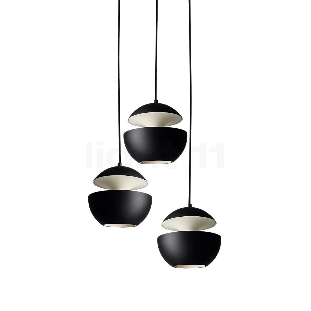 Sun Pendant, 100 mm, Black with Copper Interior, G4, IP20