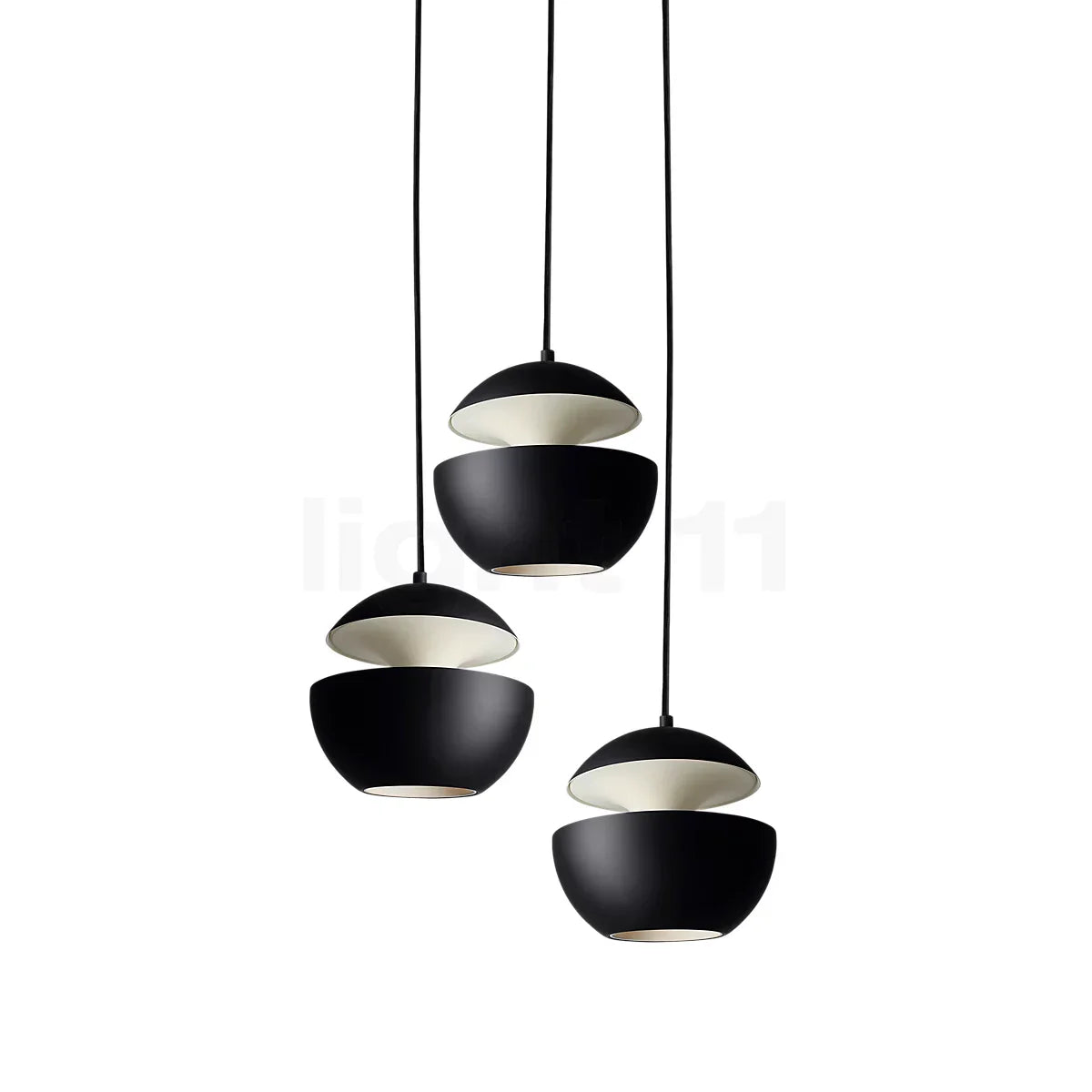 Sun Pendant, 100 mm, Black with Copper Interior, G4, IP20