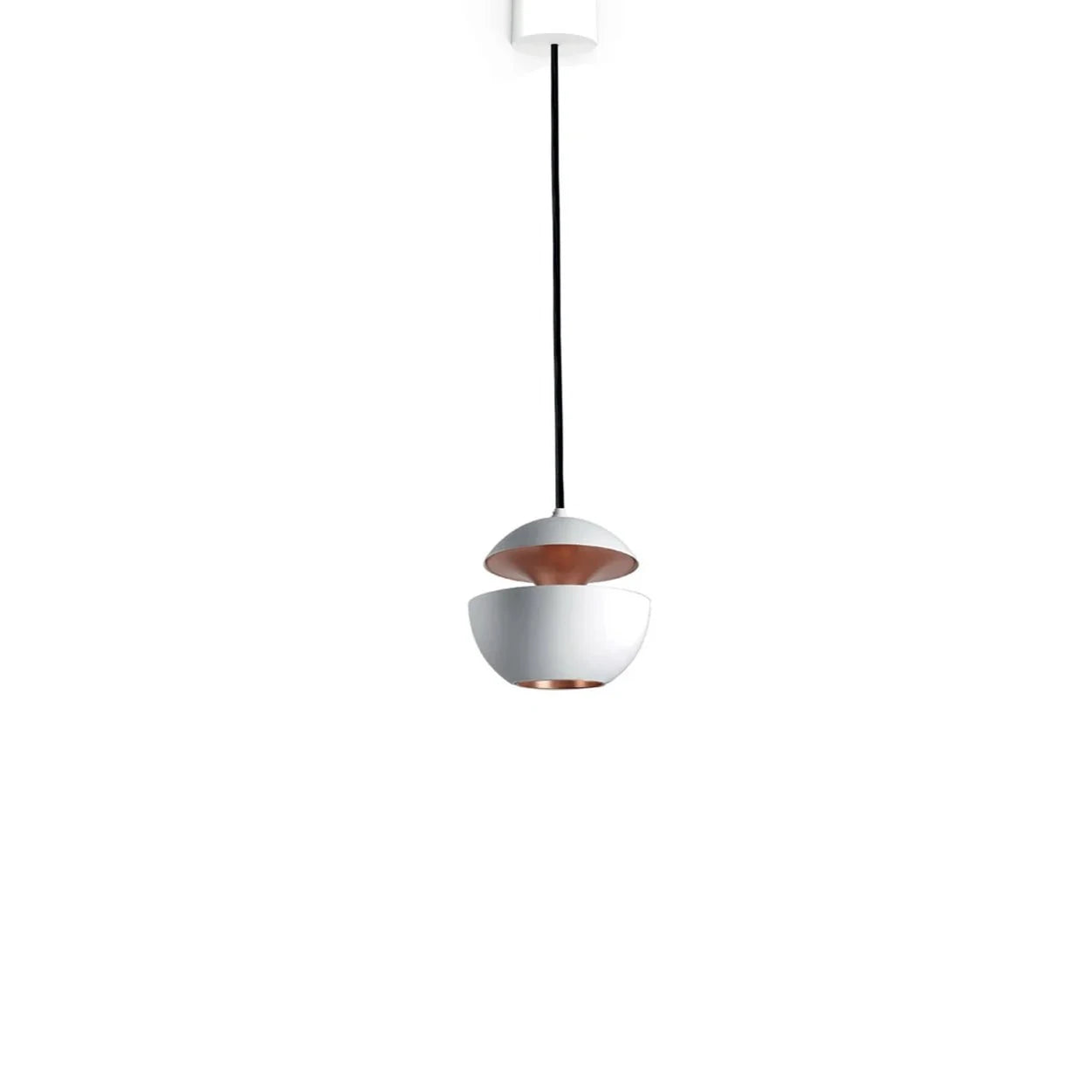 Sun Pendant, 100 mm, White with Copper Interior, G4, IP20