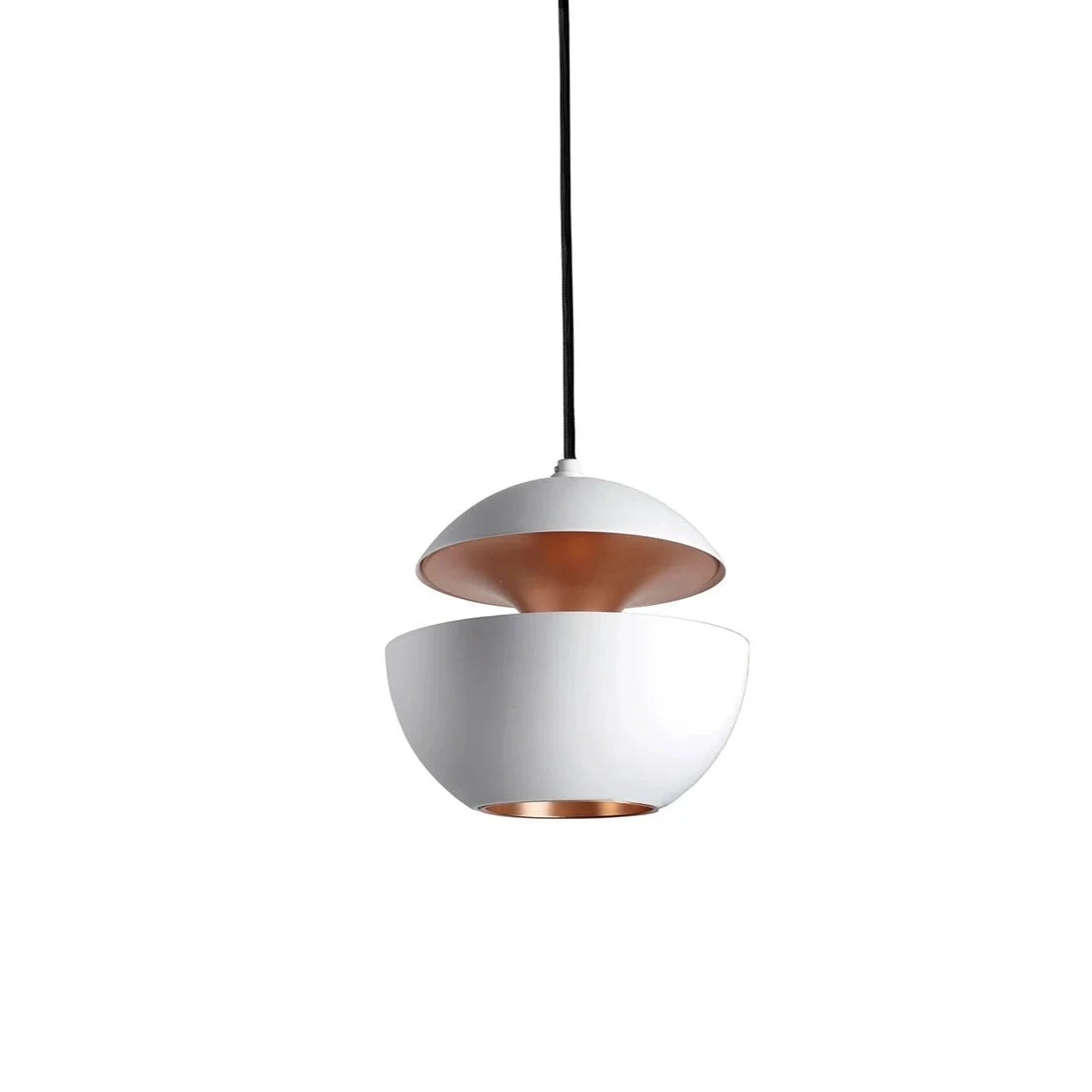 Sun Pendant, 175 mm, White with Copper Interior, G9, IP20