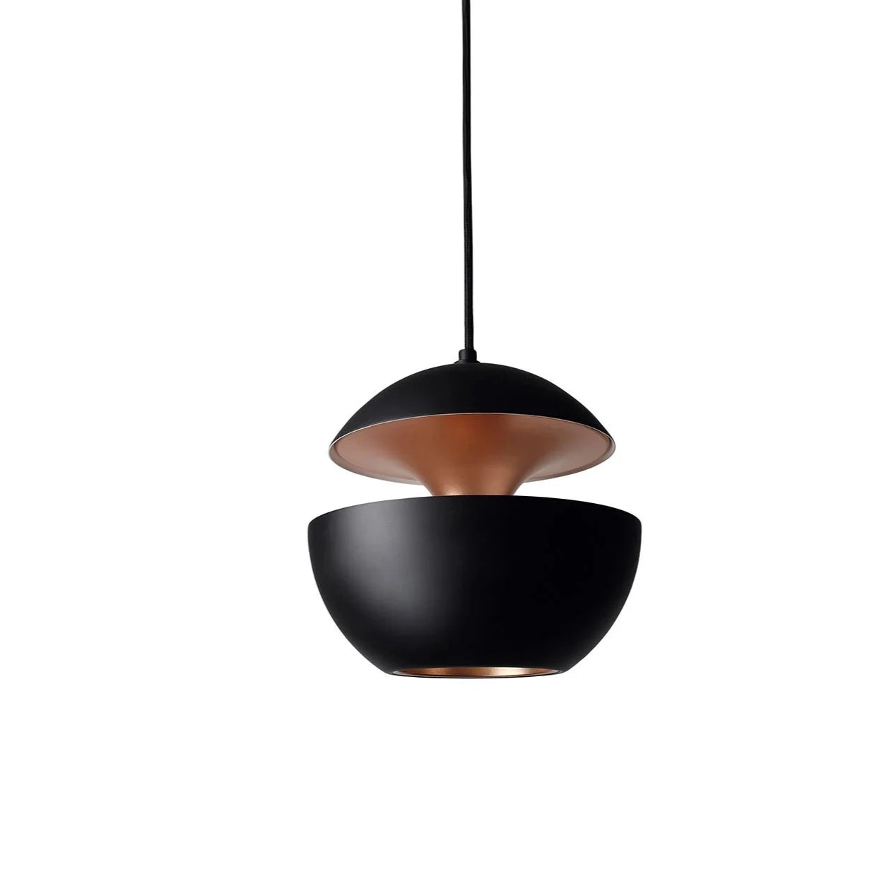 Sun Pendant, 250 mm, Black with Copper Interior, E14, IP20