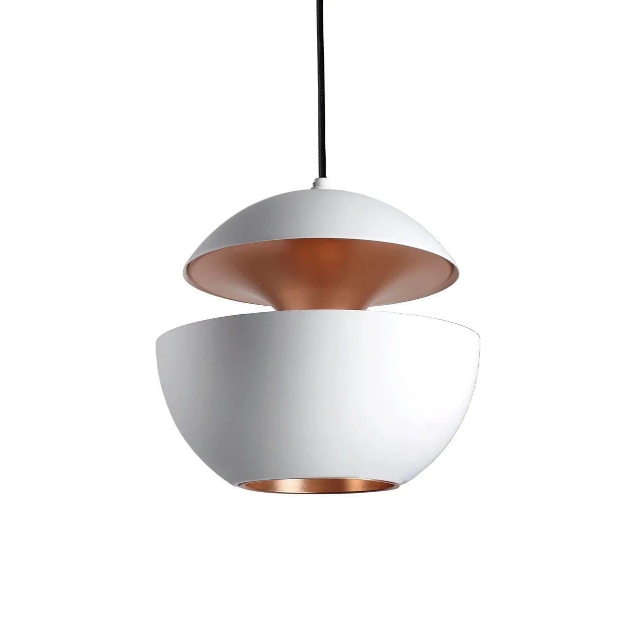 Sun Pendant, 350 mm, White with Copper Interior, E27, IP20