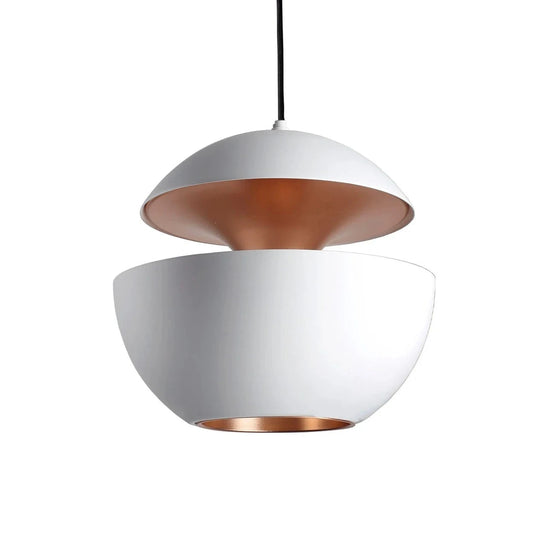 Sun Pendant, 450 mm, White with Copper Interior, E27, IP20