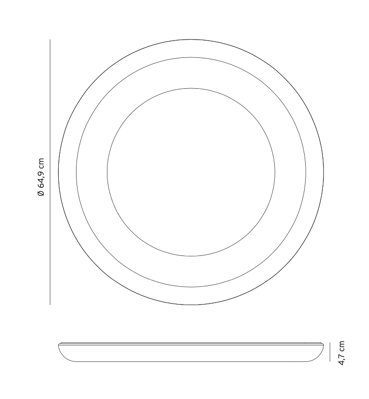 Sunday Ceiling, White, LED, Phase or 0/1-10v Dim, IP20