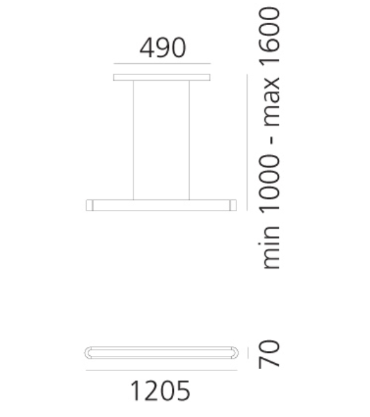Talo Pendant, White, LED 3000K, Push Dim or No Dim, IP20