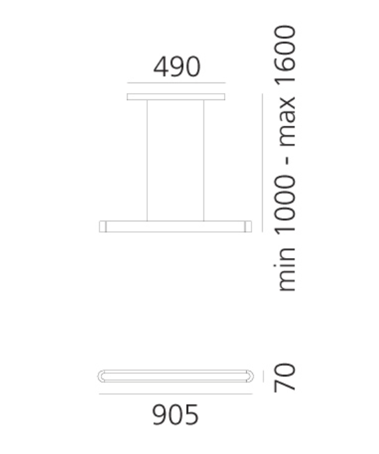Talo Pendant, White, LED 3000K, Push Dim or No Dim, IP20