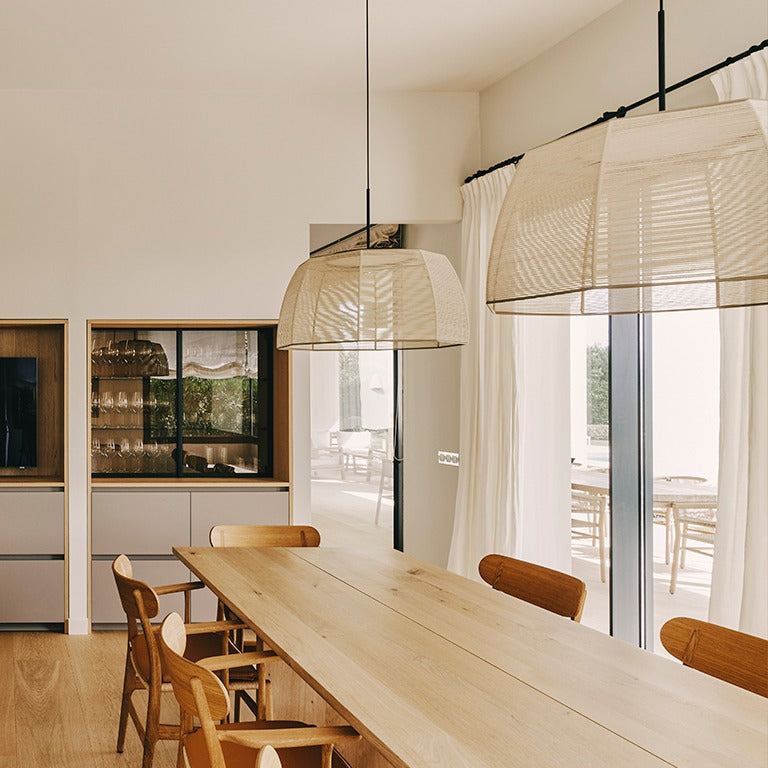 Tanit Pendant, 43 cm ø, Cotton Strings, LED, 14W, Triac Dim, IP20