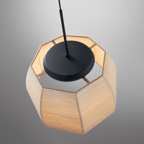 Tanit Pendant, 43 cm ø, Cotton Strings, LED, 14W, Triac Dim, IP20