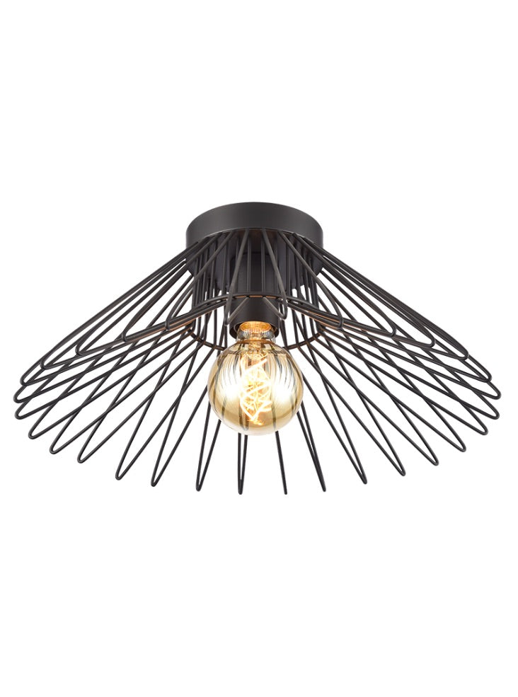 Thatch Pendant, Black, E27, IP20