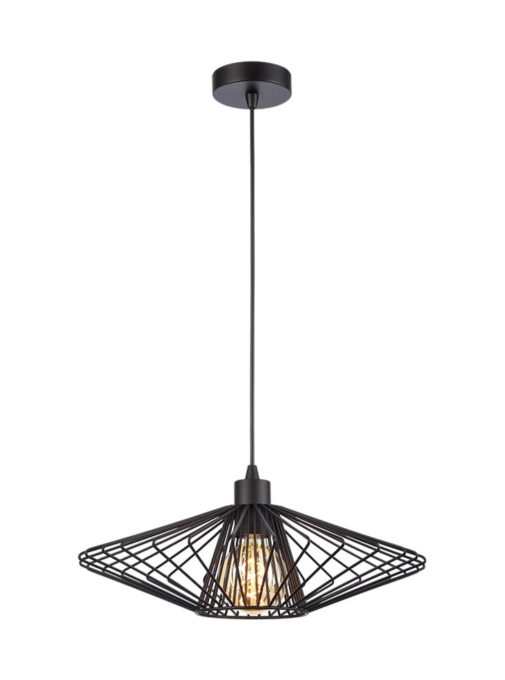 Thatch Pendant, Black, E27, IP20