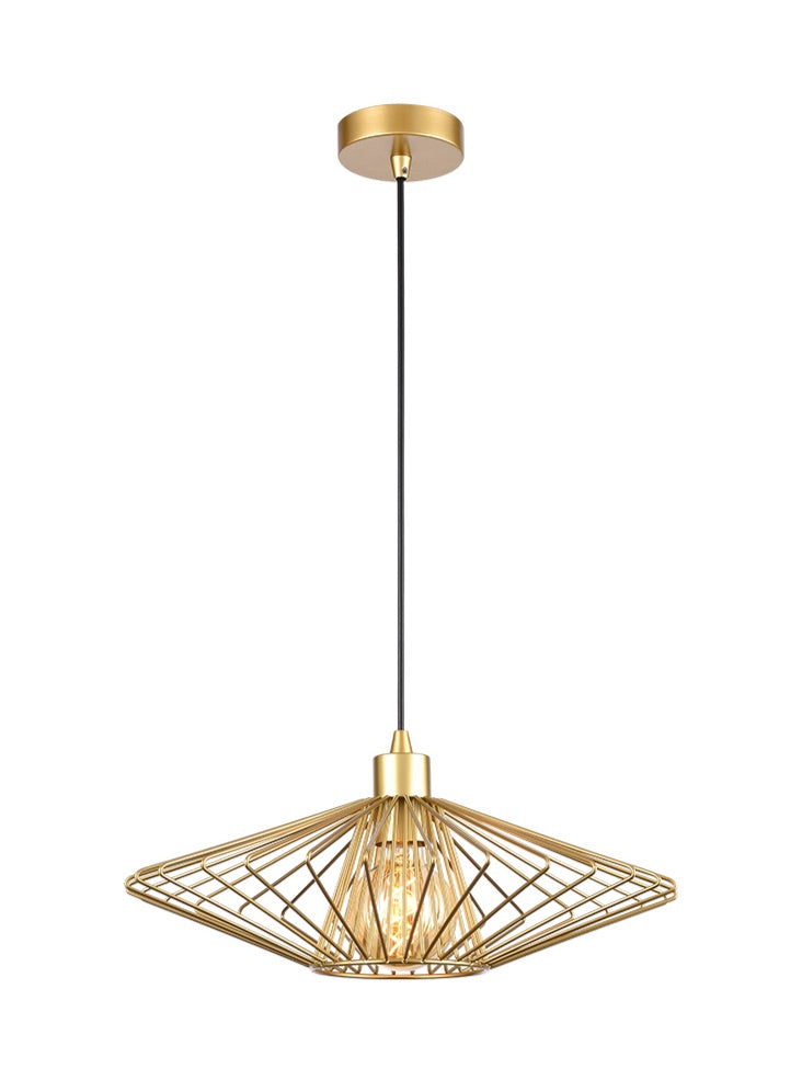 Thatch Pendant, Gold, E27, IP20