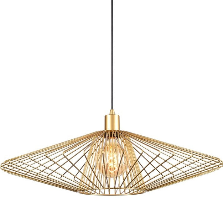 Thatch Pendant, Gold, E27, IP20