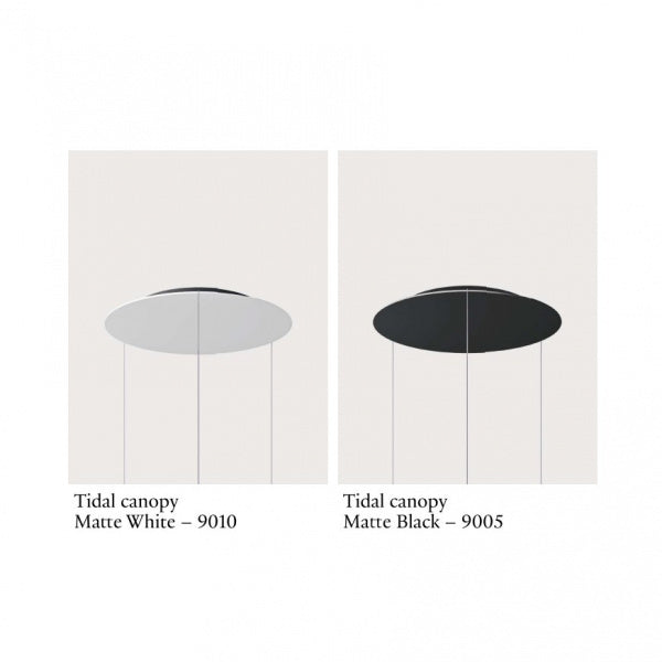 Tidal Pendant, Adjustable, Black, LED, Triac/DALI, IP20