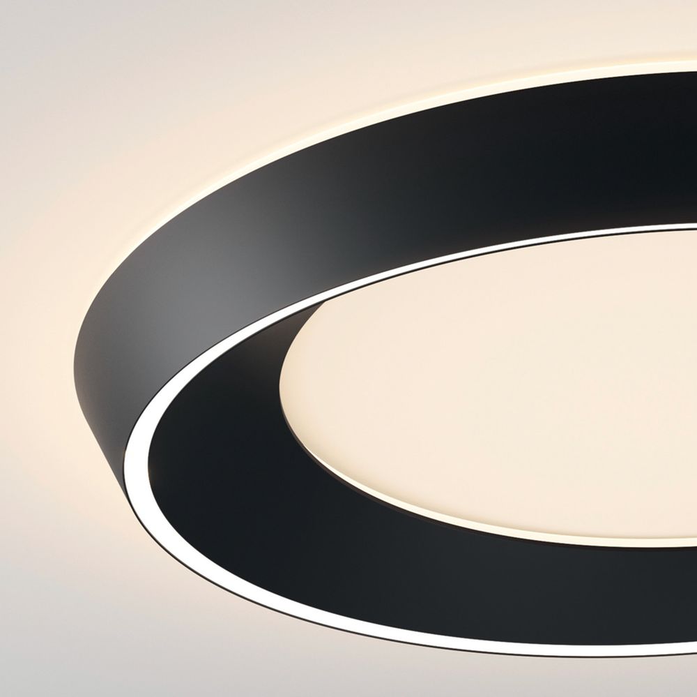 Tidal Ceiling, 75, Black, LED, Triac/DALI, IP20
