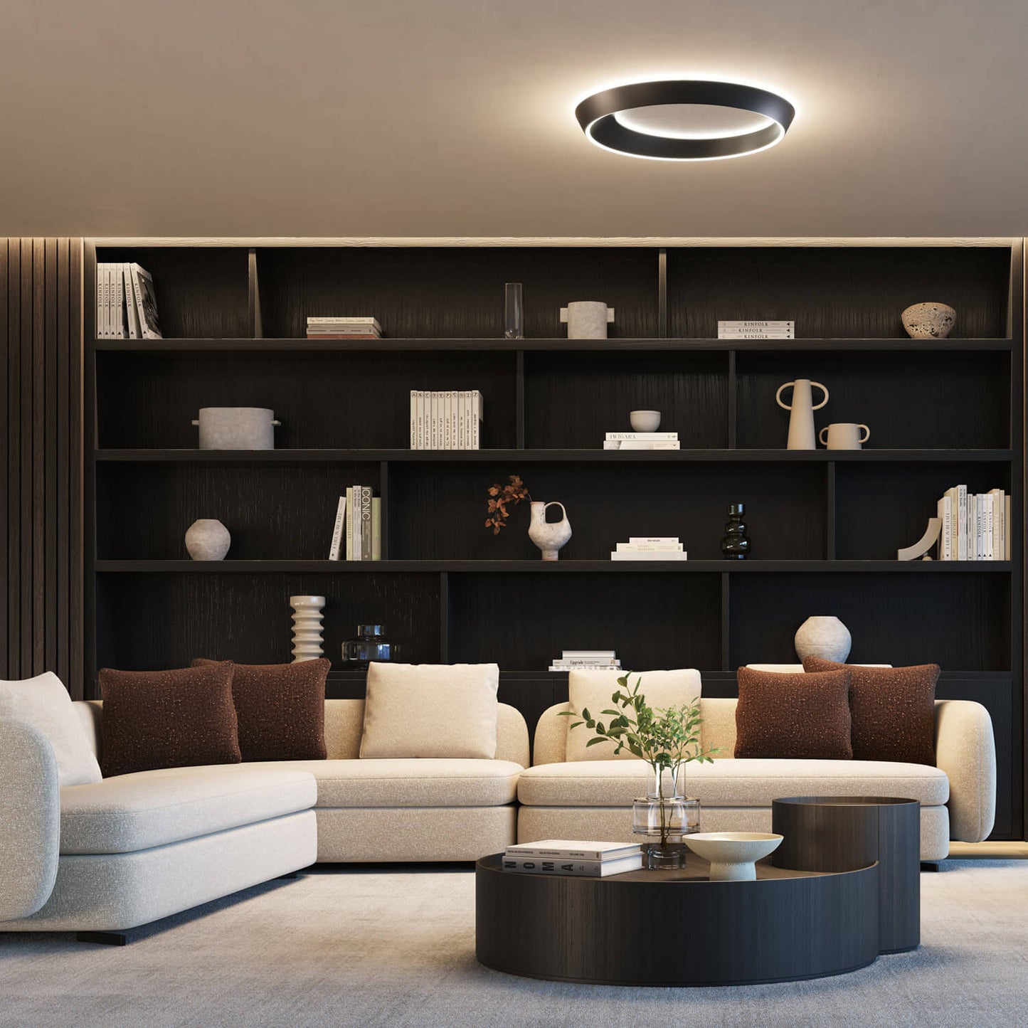 Tidal Ceiling, 75, Black, LED, Triac/DALI, IP20