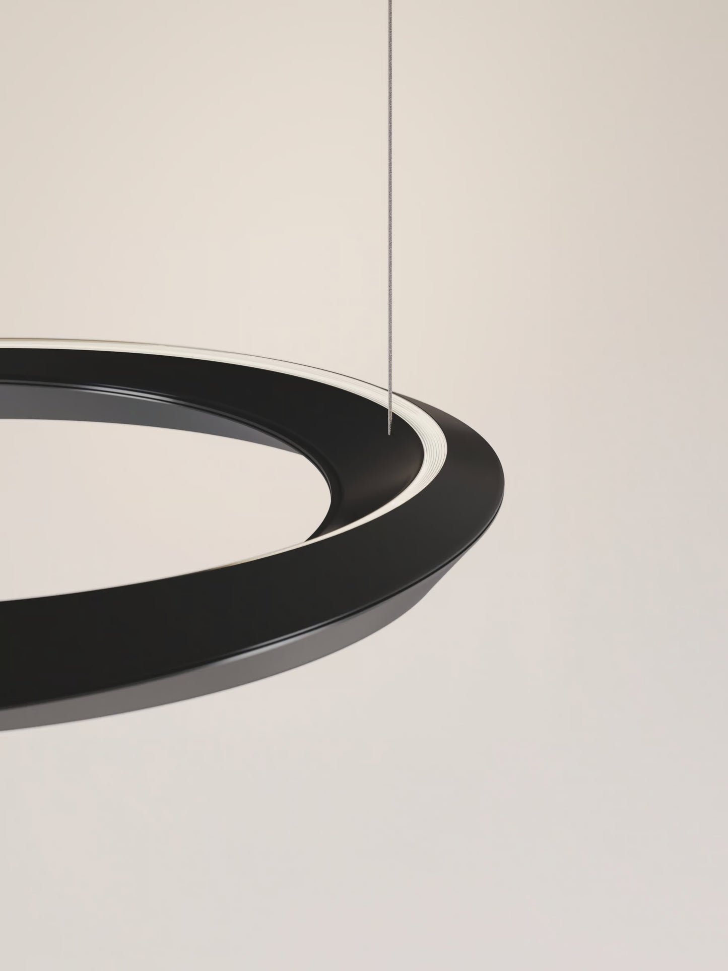 Tidal Pendant, Adjustable, Black, LED, Triac/DALI, IP20