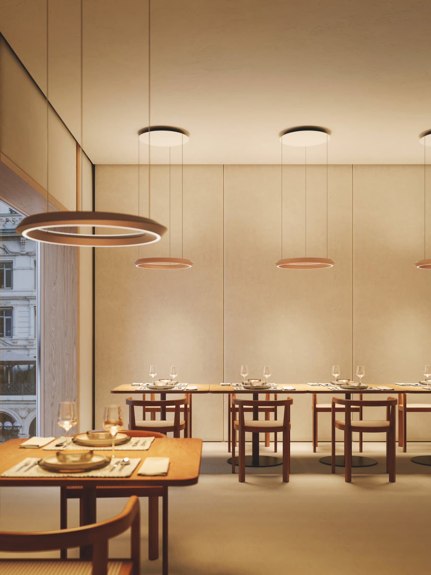 Tidal Pendant, Adjustable, Black, LED, Triac/DALI, IP20