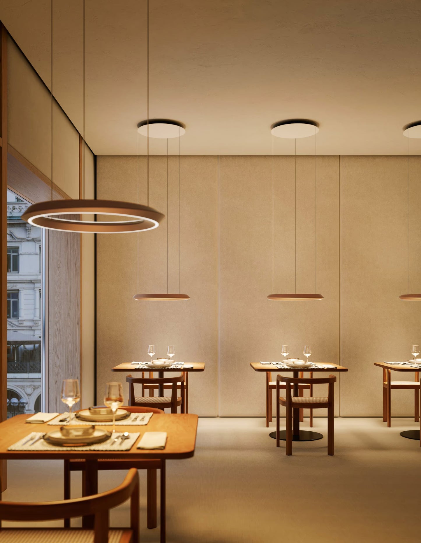 Tidal Pendant, Adjustable, Black, LED, Triac/DALI, IP20