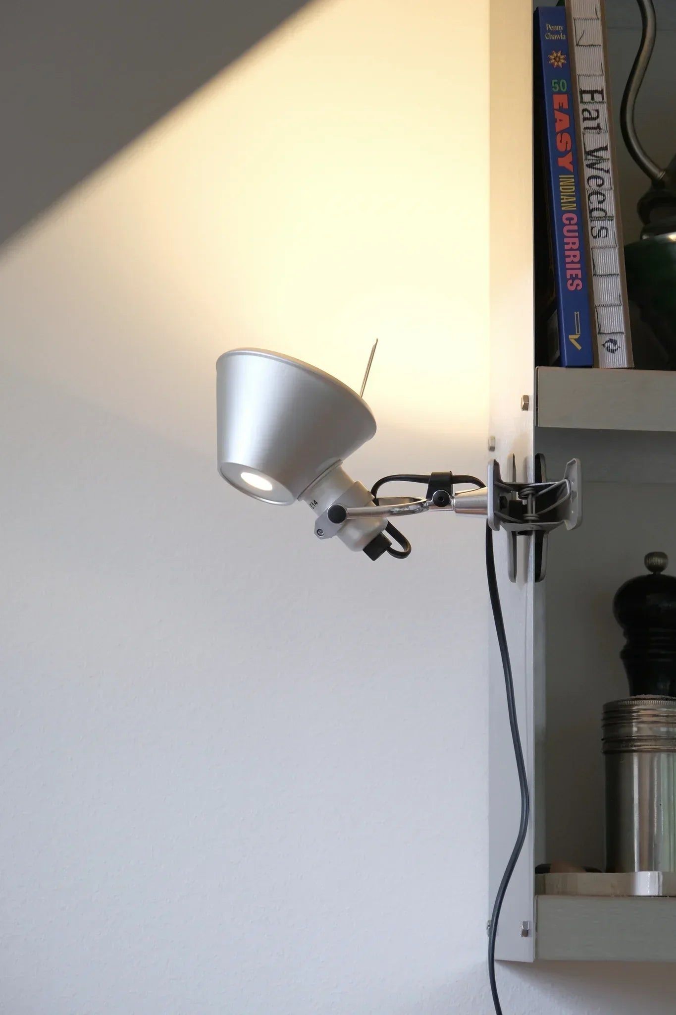 Tolomeo Wall Clamp, Orange, E14, IP20