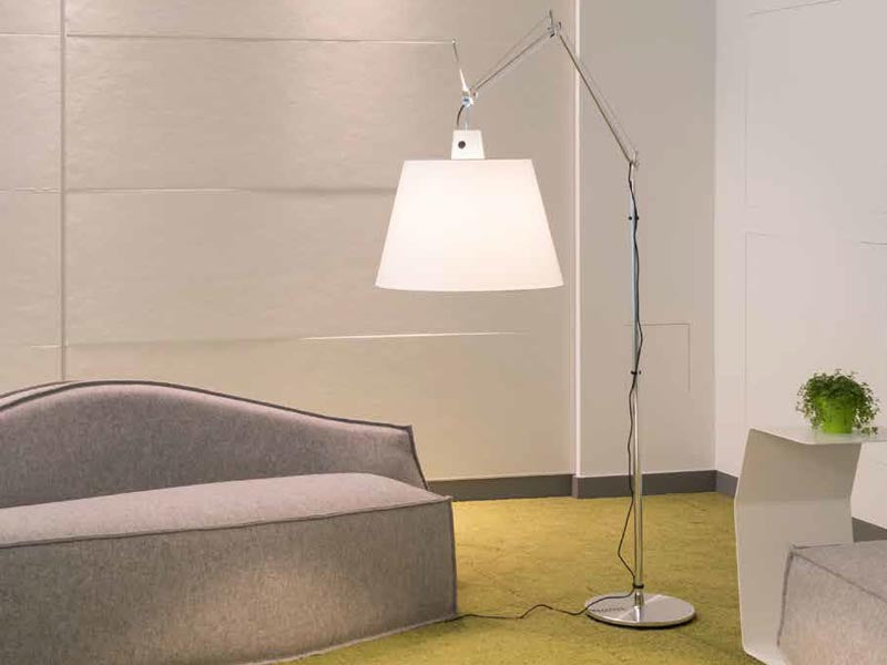 Tolomeo Floor, Mega, Parchment Shade, E27, IP20