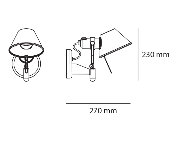 Tolomeo Wall Spot, IP20