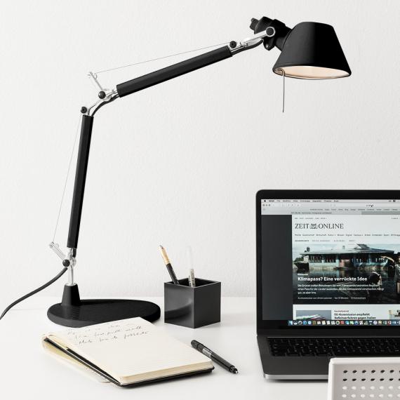 Tolomeo Table, Micro, Polished Aluminium, E14, IP20