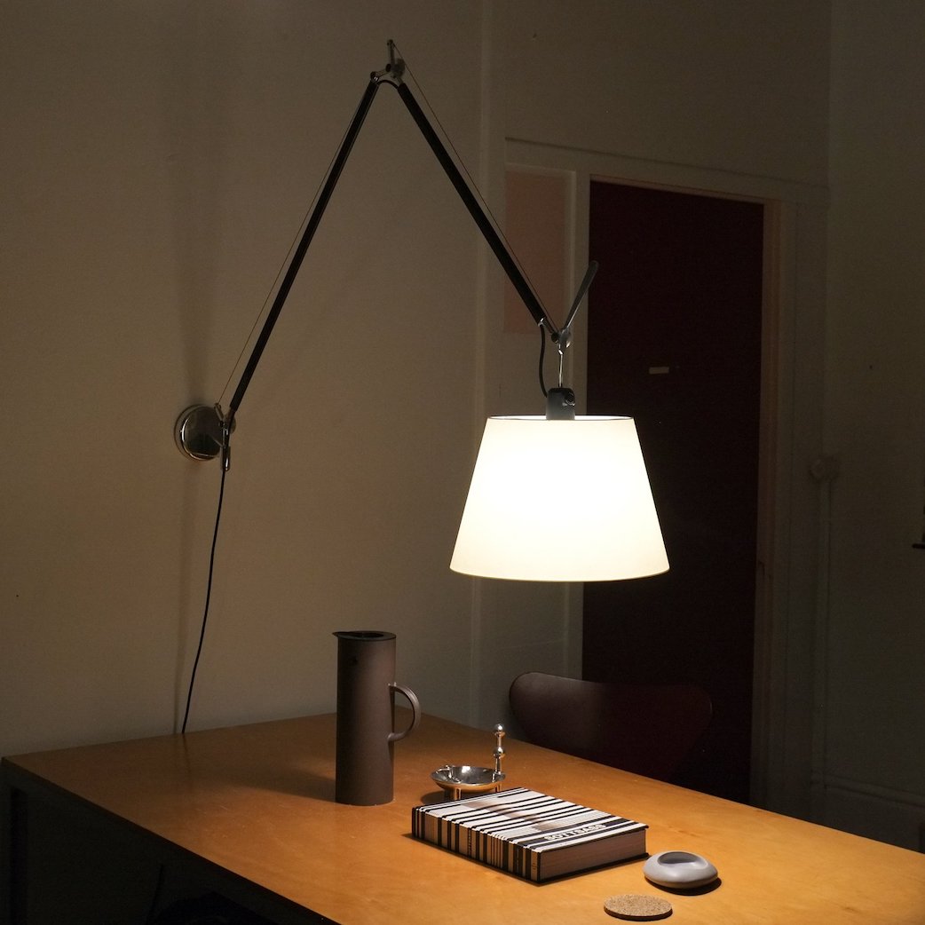Tolomeo Wall, Mega, Parchment Shade, E27, IP20