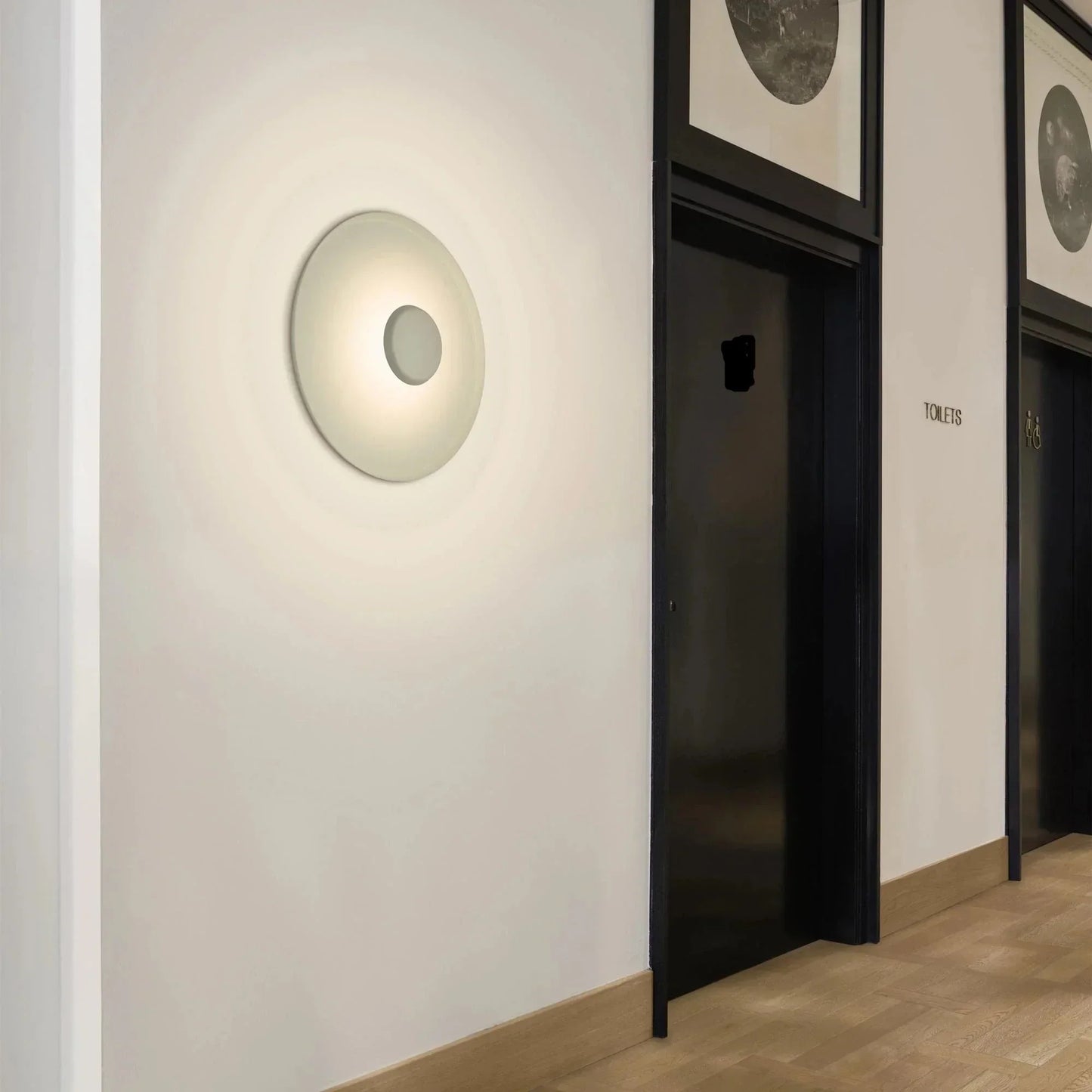 Top Wall, 40 cm ø, White, Dimmable, IP20