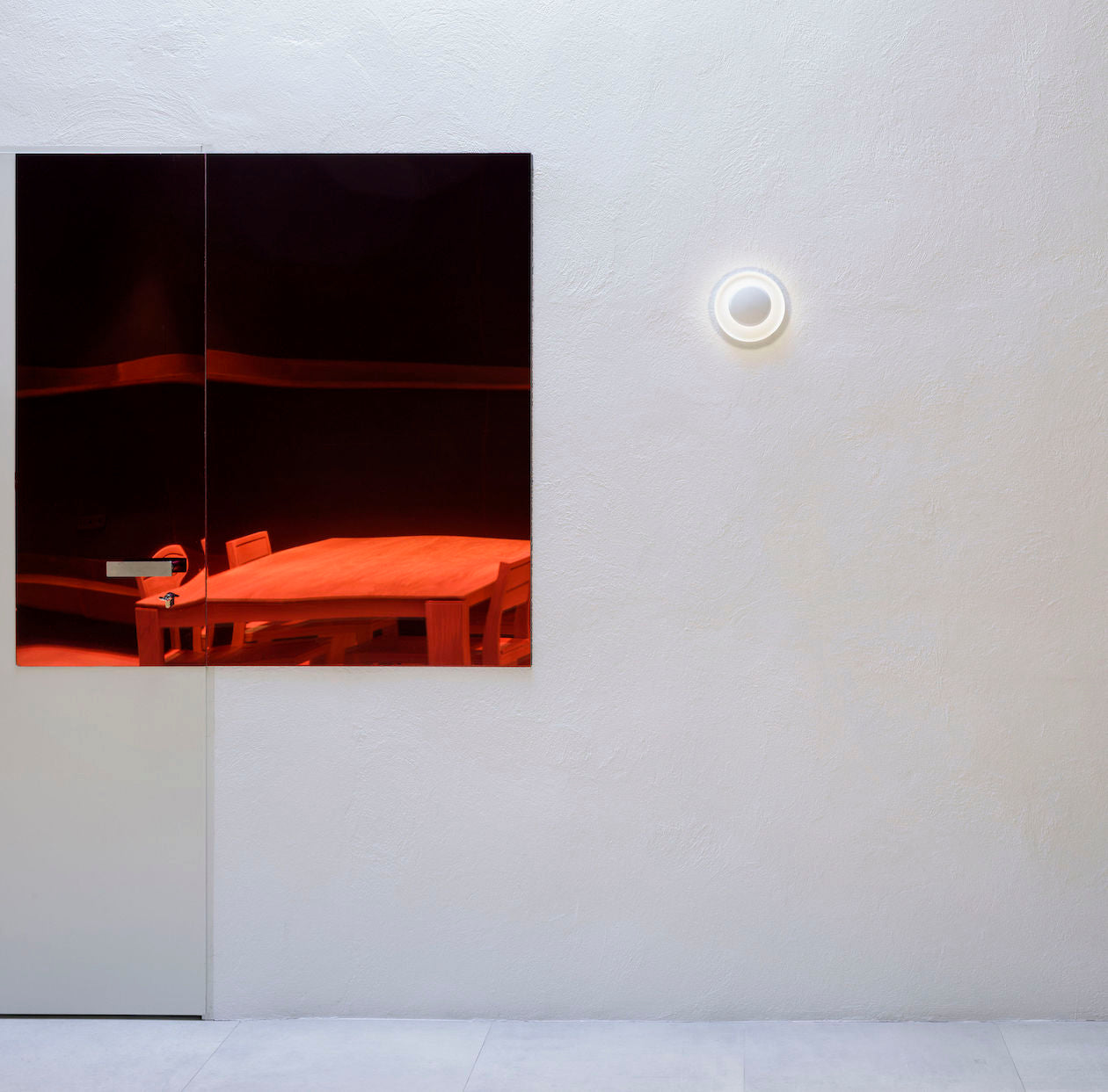 Top Wall, 17 cm ø, White, LED, On/Off, IP20