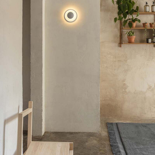 Top Wall, 17 cm ø, Soft Green, LED, On/Off, IP20