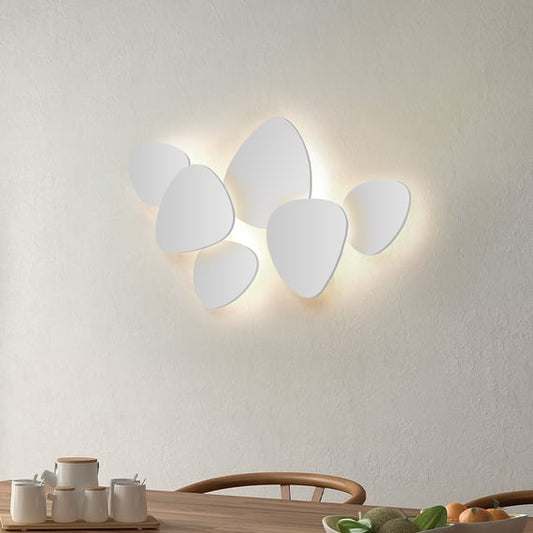 Tria Wall, 8 Light, White, LED, 120W, Triac Dim, IP20