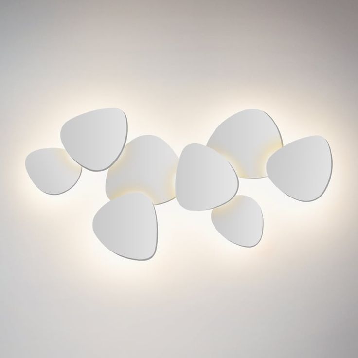Tria Wall, 6 Light, White, LED, 76W, Triac Dim, IP20