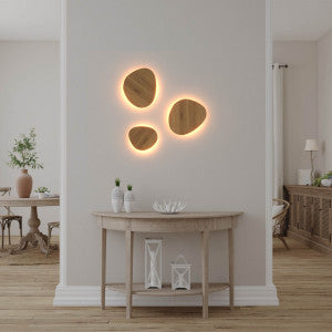 Tria Wall, 6 Light, Oak, LED, 76W, Triac Dim, IP20