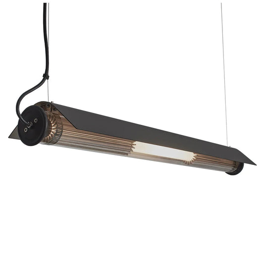 Tube 360 Pendant, Horizontal with Cover, 102 cm, White with Silver, LED, Triac Dim, IP65