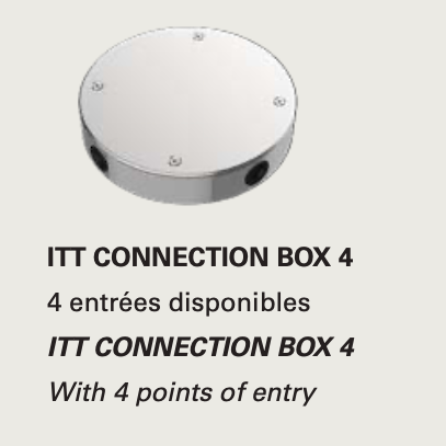 Z: DCW Editions, Tube Water-Tight Round 4 Unit Connection Box