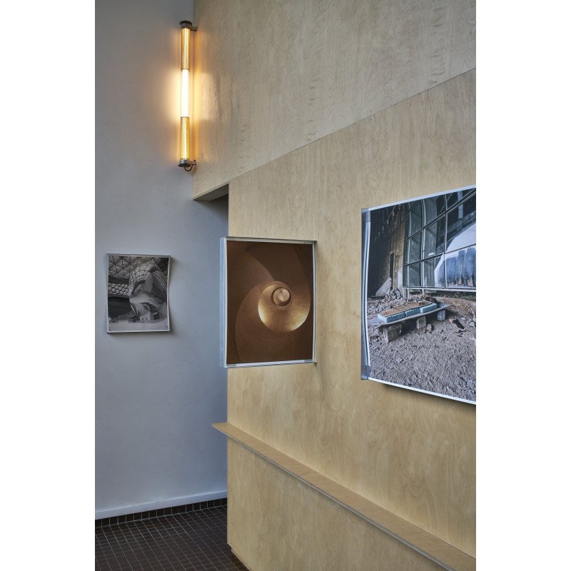 Tube 360 Wall, 42 cm, White with Silver, LED, Triac Dim, IP65