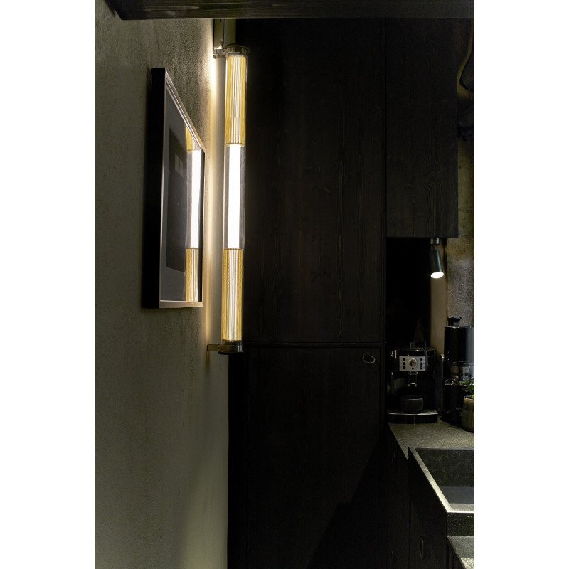 Tube 360 Wall, 42 cm, White with Silver, LED, Triac Dim, IP65