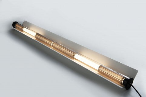 Tube 360 Pendant, Horizontal, 162 cm, White with Gold, LED, Triac Dim, IP65