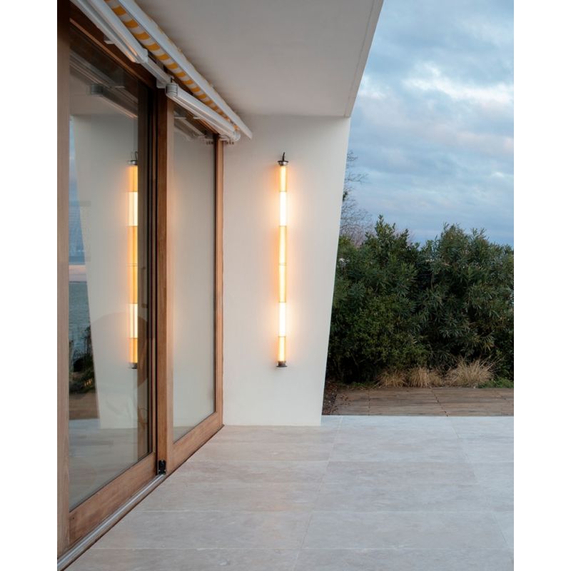 Tube 360 Pendant, Vertical, 72 cm, White with Silver, LED, Triac Dim, IP65