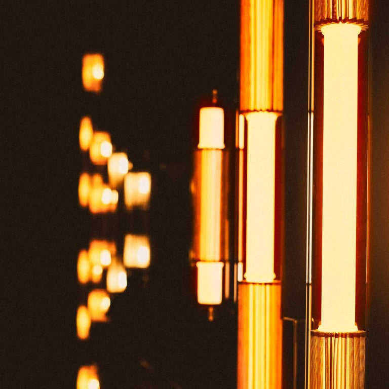 Tube 360 Wall, 102 cm, White with Gold, LED, Triac Dim, IP65