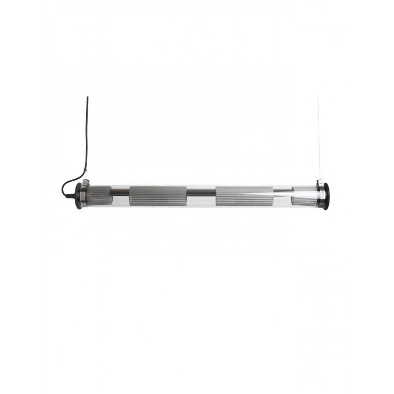 Tube Bulb Pendant, Linear Horizontal, 132 cm, Mesh, E27, IP64