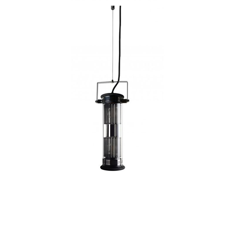 Tube Bulb Pendant, Linear Vertical, 37 cm, Mesh, E14, IP20