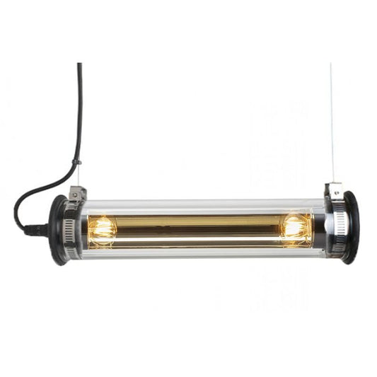 Tube Bulb Pendant, Linear Horizontal, 52 cm, Gold Reflector No Mesh, E14, IP64