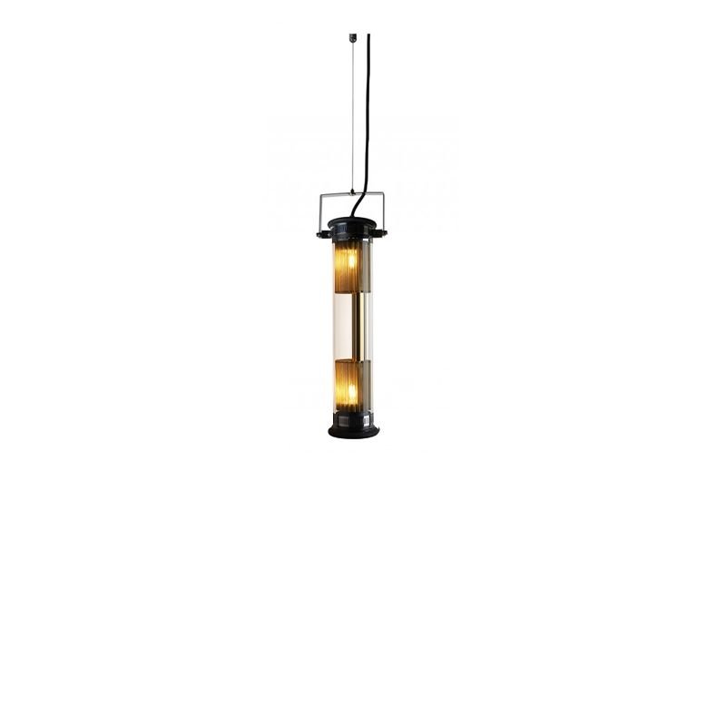 Tube Bulb Pendant, Linear Vertical, 52 cm, Mesh, E14, IP20