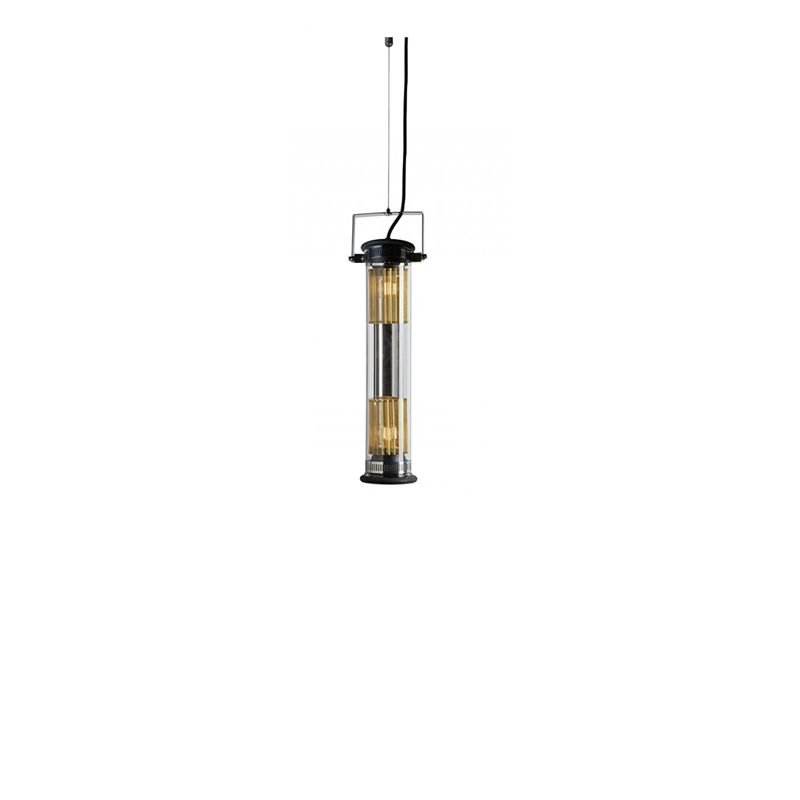 Tube Bulb Pendant, Linear Vertical, 52 cm, Mesh, E14, IP20