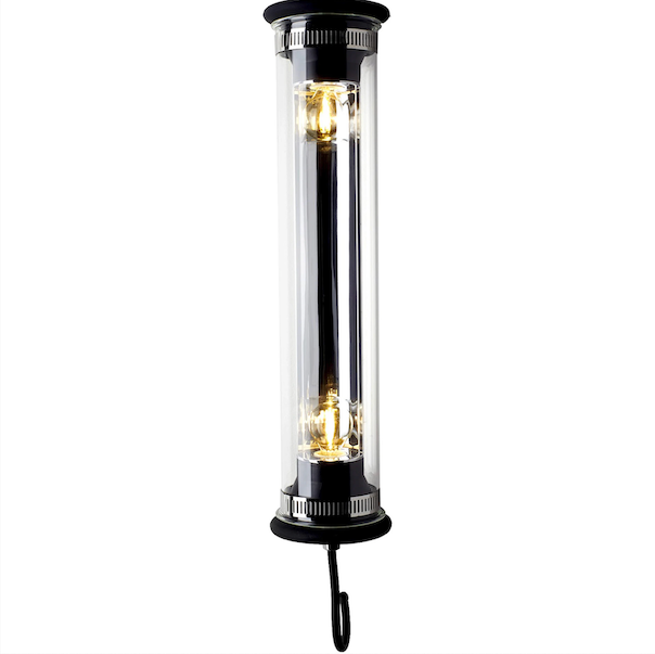 Tube Bulb Wall or Ceiling, 52 cm, Silver Reflector No Mesh, E14, IP64