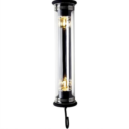 Tube Bulb Wall or Ceiling, 52 cm, Silver Reflector No Mesh, E14, IP20